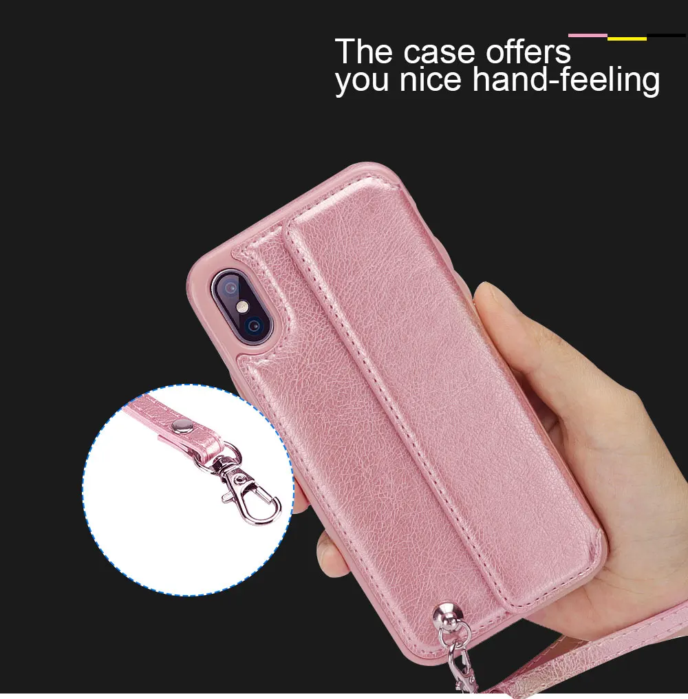 Portefeuille For iPhone 7 Case With Card Holder Glitter Leather Card Slot Flip Wallet Cover For iPhone X 8 Plus 6 6S Accessories (5)