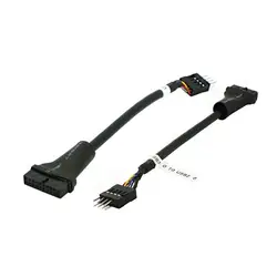 Скорость передачи данных 9 Pin USB 2,0 Male To 20/19 Pin USB 3,0 Female материнская плата Кабель компьютерные кабельные разъемы