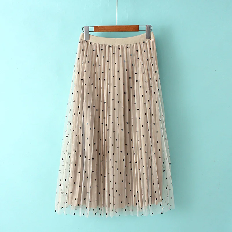 3 S маленькие свежие новые корейские женские вельветовые юбки в горошек с двумя сторонами 2019 Весна и Лето tide dya12 Вишня