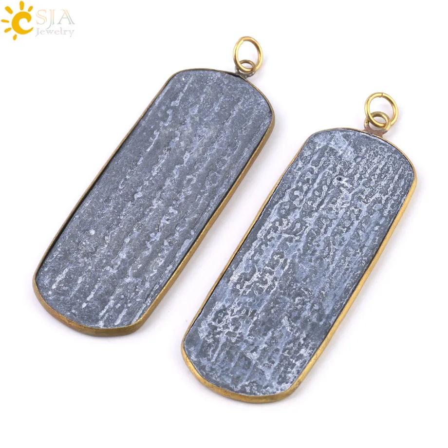 

CSJA Geometry Buddha Amulet Scripture Carved Necklace Hanging Pendant Vintage Metal Charms Daily Jewelry for Men Women Gift S311