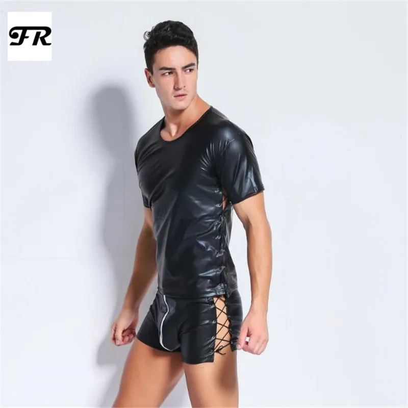 Aliexpress.com : Buy FR Men's Bandage Faux Leather T