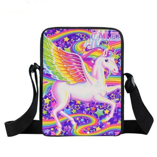 cool dabbing Unicorn Mini Messenger Bag Women Hand Bags Kids dreamcatche Bags Little Crossbody Bag for Girls Women Satchels - Цвет: photo color