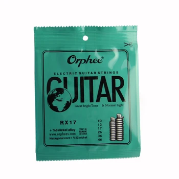 

Orphee RX17 Electric Guitar String Set (010-046) Nickel Alloy String Normal Light Tension &Great bright tone 6pcs/set