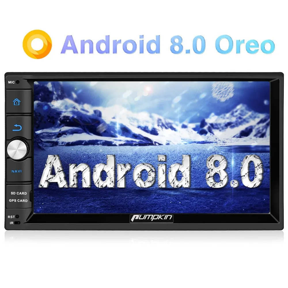 

Pumpkin 2 Din 7'' Android 8.0 Universal Car Radio No DVD Player GPS 2G RAM 32G ROM Car Stereo Audio Wifi 4G Fast Boot Headunit