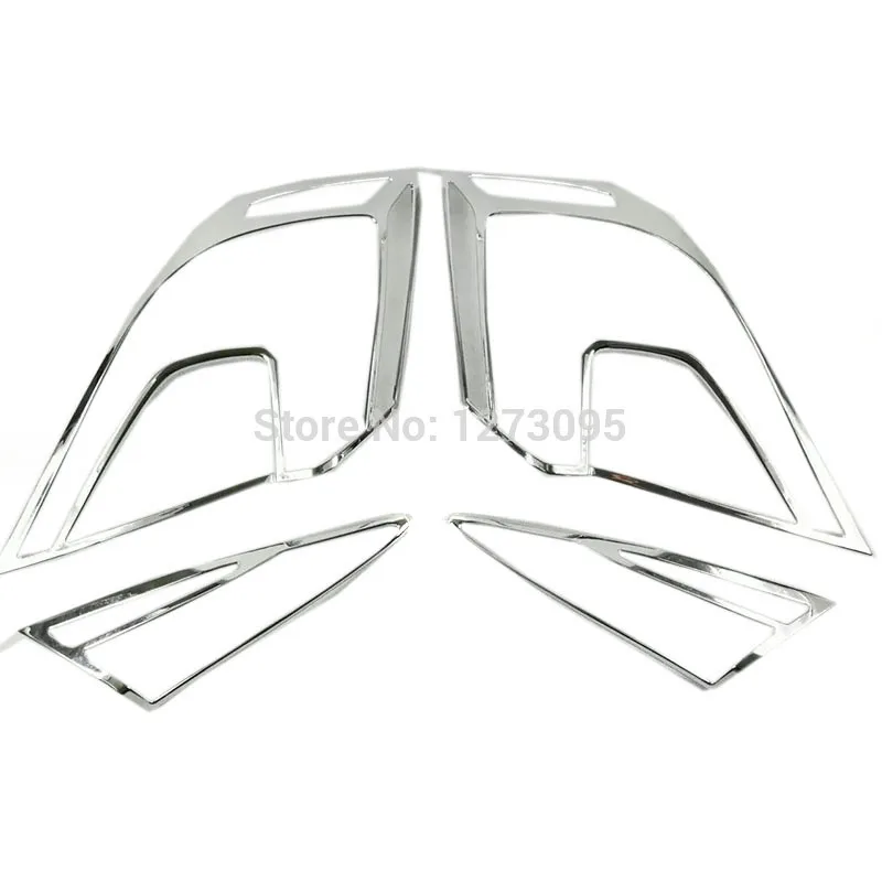 

For Honda Civic 2016-2019 ABS Chrome Rear Head Light Lamp Cover Tail Light Frame Trim Protector Exterior Car Styling Accessories