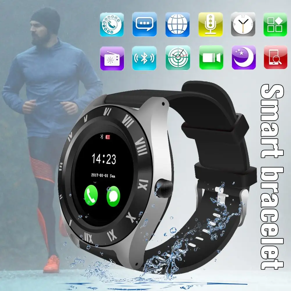 

Bluetooth Smartwatch Touch Screen Wrist Watch With Camera SIM Card Slot Waterproof Smart Watch Sports Fitness Tracker