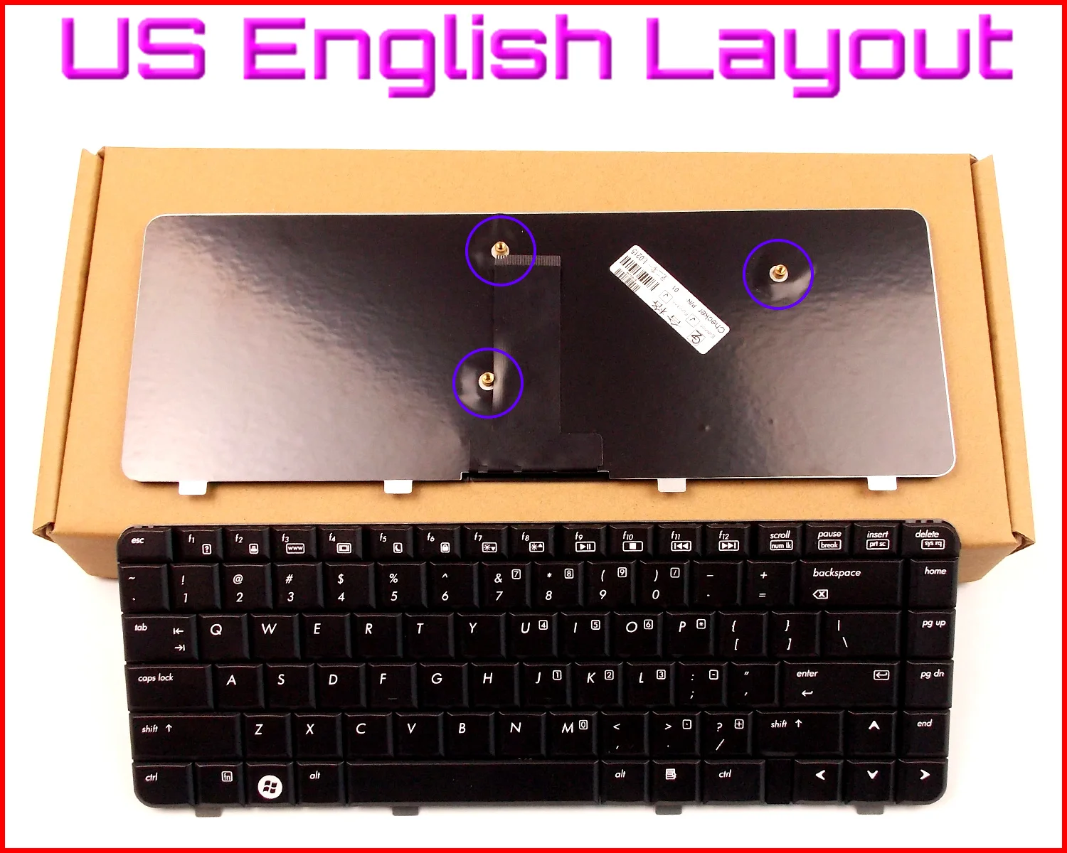 

New Keyboard US English Version for HP/Compaq C753 C748 C735 C750T C760T C769U C741 G7000 G7060 MP-05583US-6982 Laptop