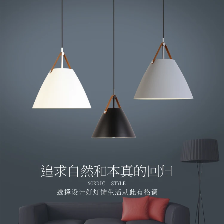 

New Nordic Iron Pendant Lights Macaron lamp for Restaurant /Bar/Coffee Shop Home Lighting Luminarias