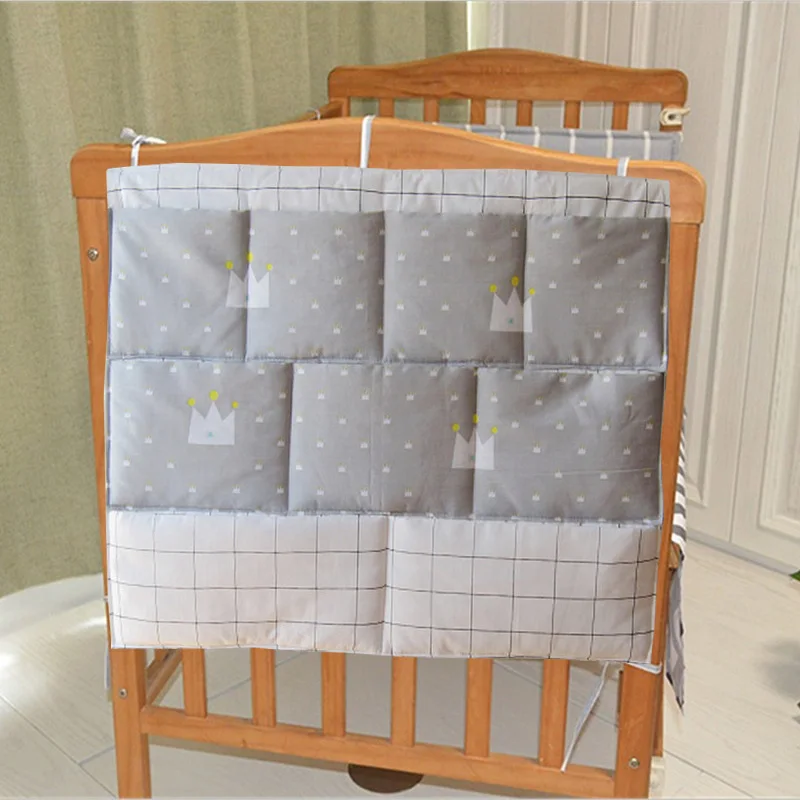 Детская кроватка бампер висячая сумка для хранения многофункциональная муслиновая детская кроватка карманная подвесная сумка для хранения детское постельное белье-бампер