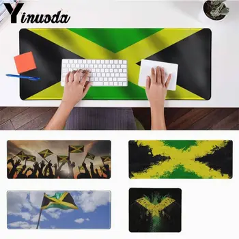 

Yinuoda Funny Jamaica National Flag Durable Rubber Mouse Mat Pad Size for 180*220 200*250 250*290 300*900 and 400*900*2mm