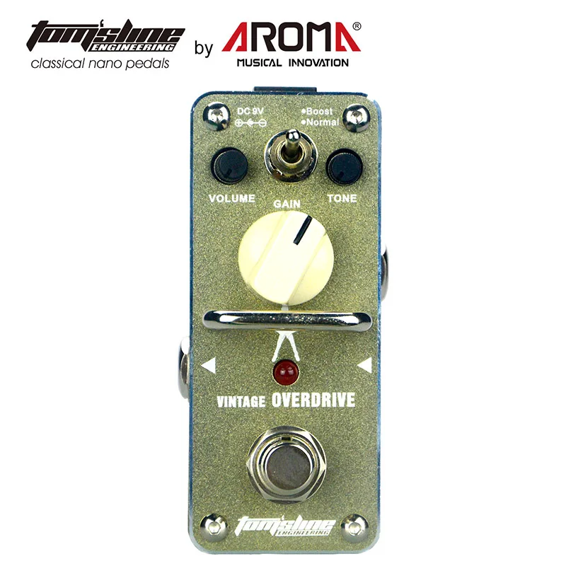

Tom'sline AGR-3S Overdrive Boost Pedal Guitar Effect Signature By Hands Without Shadows Michael Angelo Warm and Natural Sound