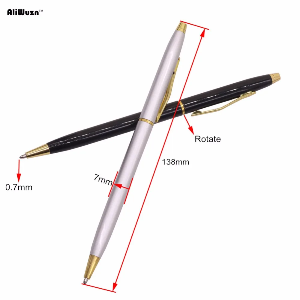 1 шт Роскошная металлическая шариковая ручка золотые аксессуары 0,7 мм Ручка канцелярия для учеников ручка студенческая школа подарочные ручки для акции