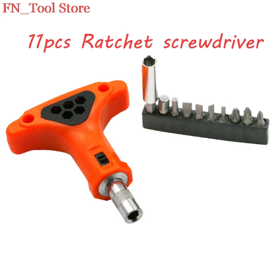 Buy 11Pcs./Set Manual Ratchet screwdriver Hexagonal