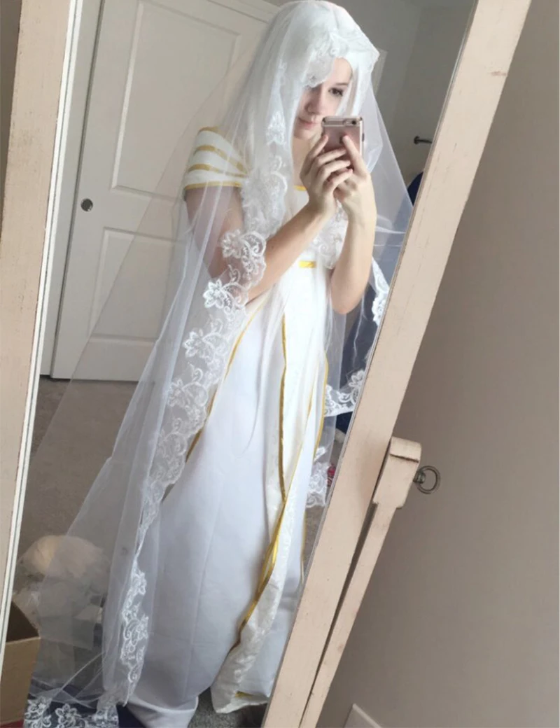 Свадебная фата хит продаж 2017 низкая цена белая/Слоновая Однослойная Фата для