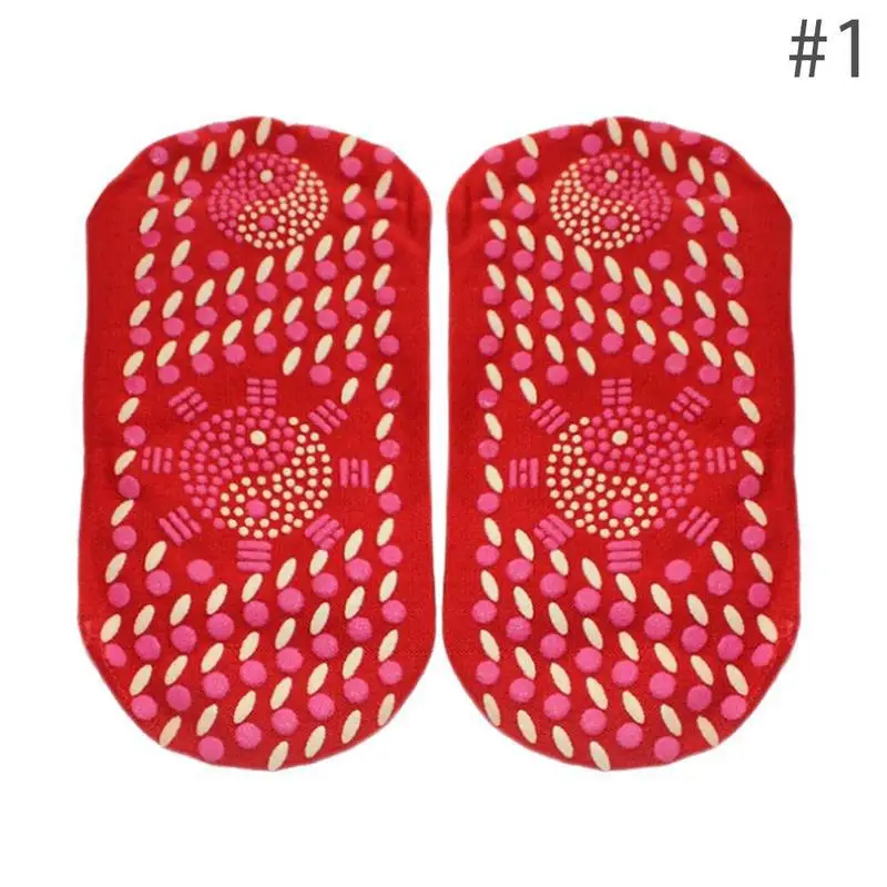 Самонагревающиеся магнитные носки, забота о здоровье, терапия, удобные и дышащие массажные зимние теплые магнитные носки для ухода за ногами - Цвет: As photo shows