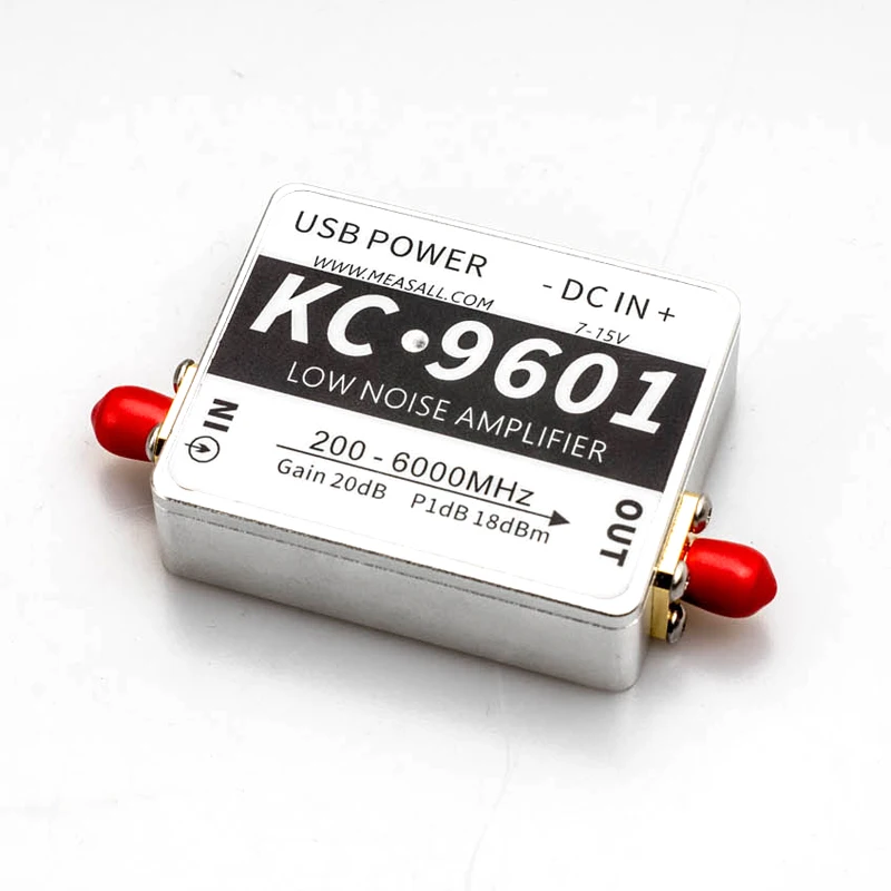 6GHz 20dB низкий уровень шума усилитель 5 8G 2 4G KC9601 200 MHz 6000 Частота|Измерители частоты| |