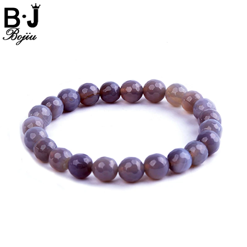 

BOJIU Charm Bracelets Glass Beads Mixed Color Bracelet For Women Simple Elastic Fashion Jewelry Festival Gifts BC117
