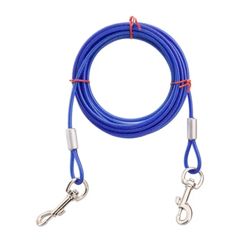 

Medium Large Dog Tie Out Cable Leash and Stake Set for Yard Camping TB Sale