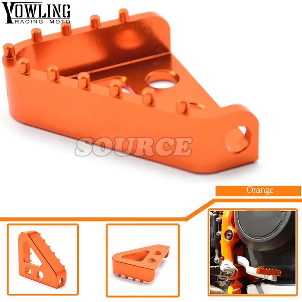 Motorcycle CNC Billet Aluminum Rear Brake Pedal Step Tips For KTM duke125 200 390 990 950 ADVENTURE 690 DUKE SMC 690 ENDURO EXC