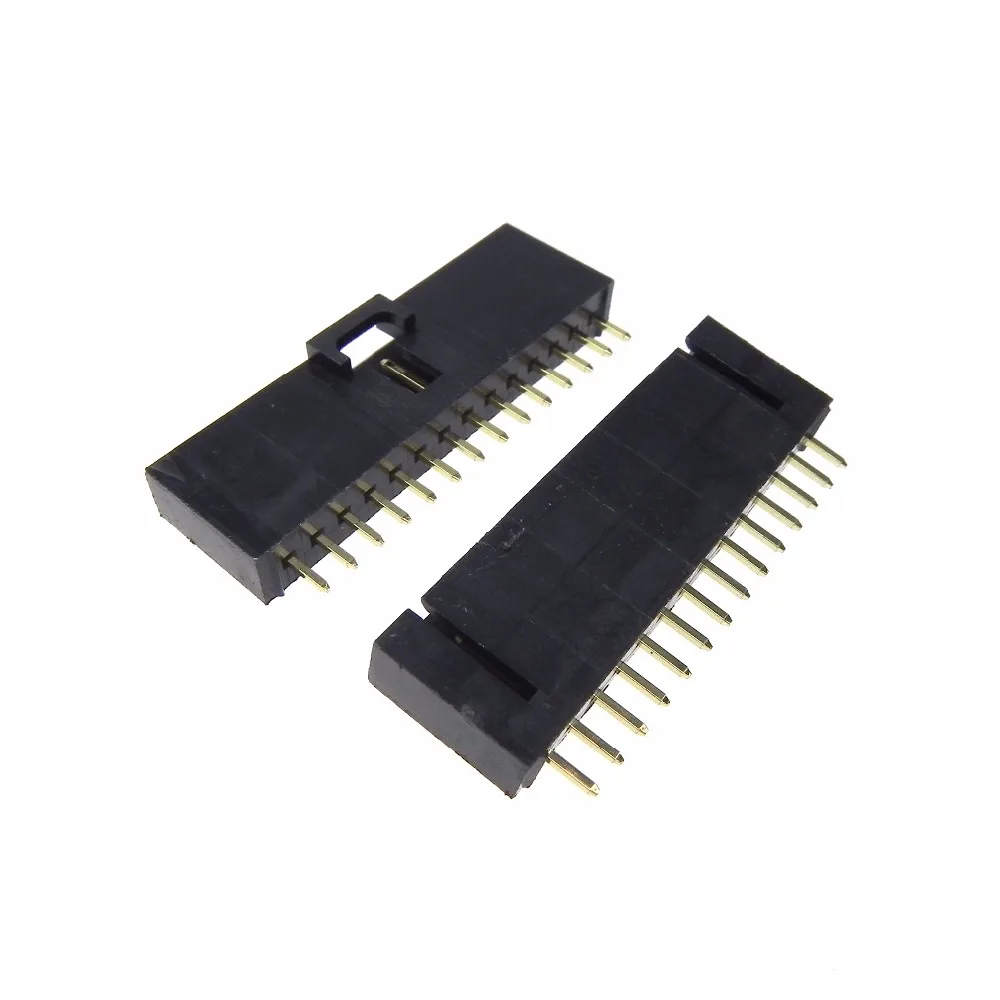 Stright Pin Header 14 pin 2.54MM with lock single row Needle Pin Header Strip Header Connector 4
