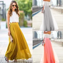 Женская шифоновая юбка стрейч Высокая талия короткое расклешенное плиссированное платье с коротким и широким подолом юбка высокого качества Falda Plisada faldas largas mujer