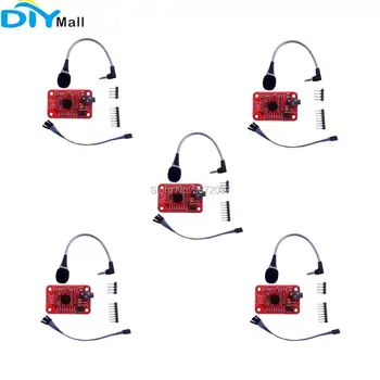 

5pcs/lot Speed Recognition Voice Sensor Recognition Module Board with Cable for Arduino