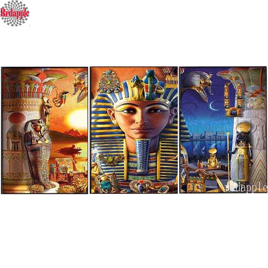 

DIY diamond embroidery Egypt Pharaoh statue diamond painting cross stitch crafts diamond mosaic full square drill needlework