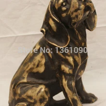 Xd 00340 1" Китайский Бронзовый Известный Пекинская Питомца Бульдог Шарпей Собака Статуя Скульптура