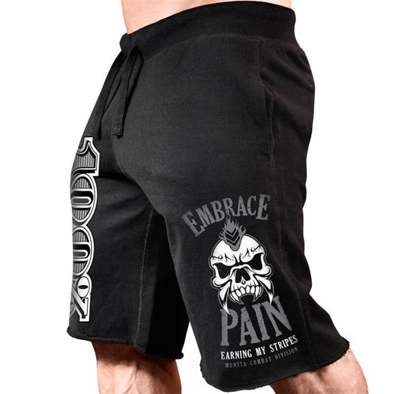 

Summer Sports Style Men Short Pants Pocket Casual Jogging Trousers Shorts Jogger Plain Color Drawstring Gyms Shorts Streetwear