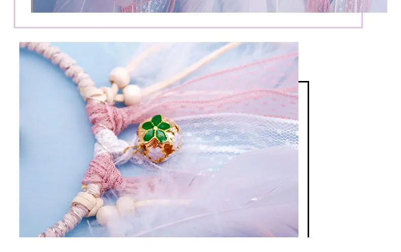DIY Pink Color Romantic Unicorn Dreamcatcher Night light Hanging Decorations Lamp Bedroom Led String Lamp Birthday Gift For Kid