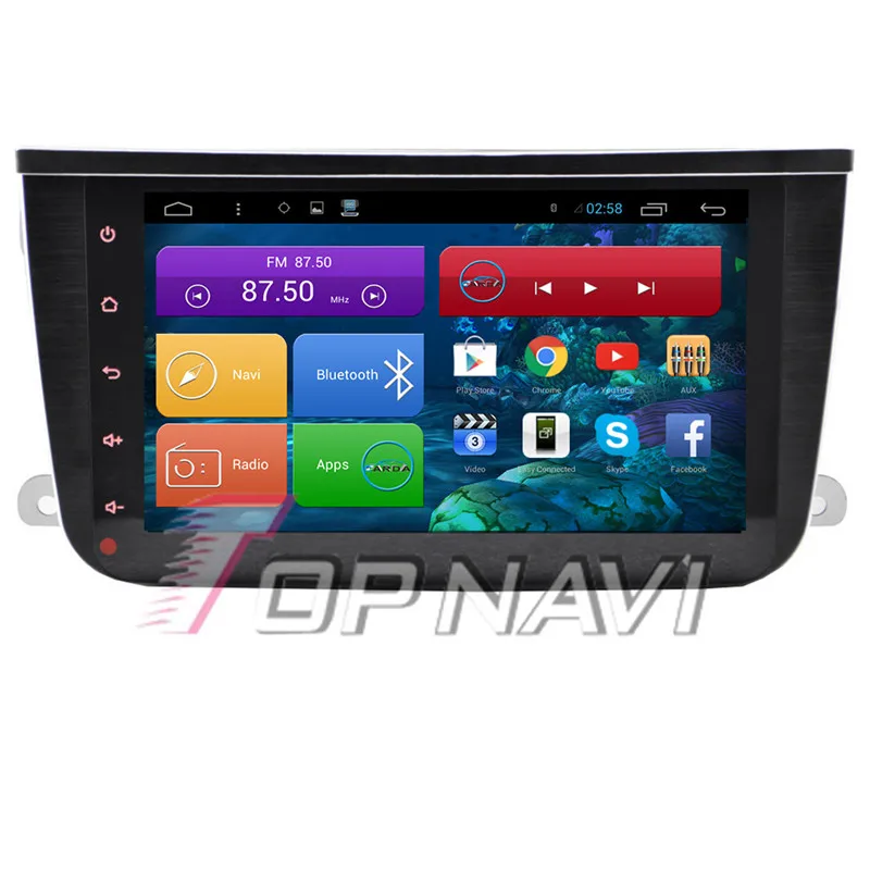 TOPNAVI 8 Quad Core Android 6 0 Car GPS Navigation for Smart 2010 2011 2012 2013