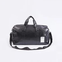 Черные мужские сумки для путешествий, Водонепроницаемые Сумки из искусственной кожи, сумки через плечо для женщин и мужчин, сумки большой емкости, сумки для выходных