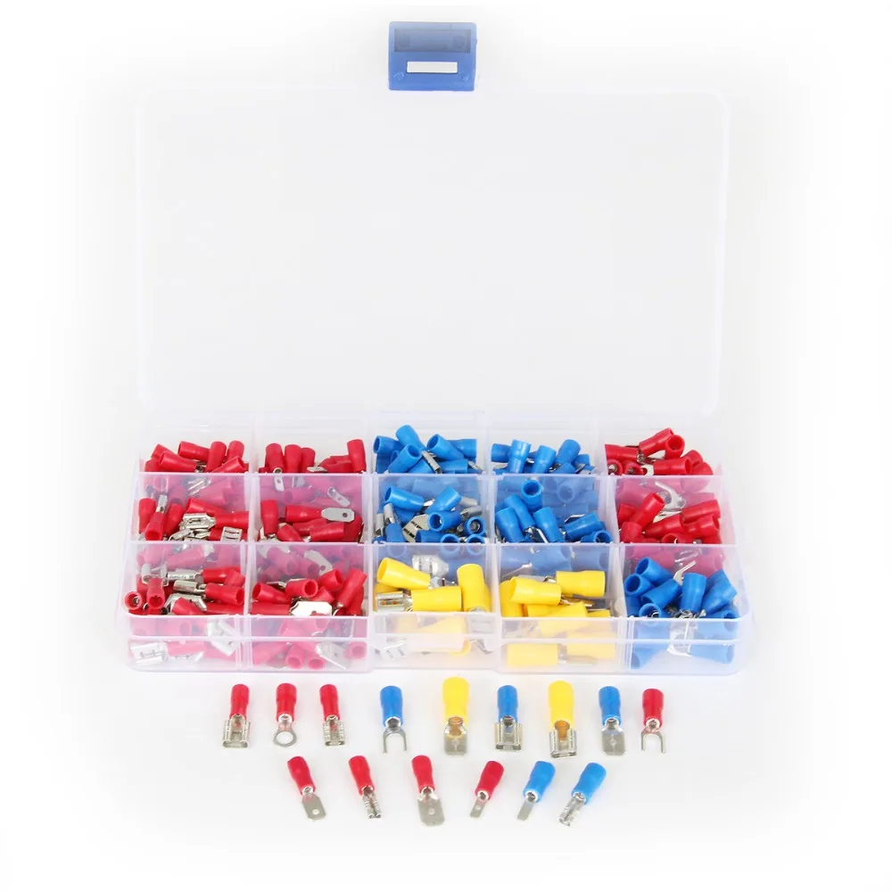 280Pcs Assortment Electrical Wire Connectors Red Blue Yellow Insulated