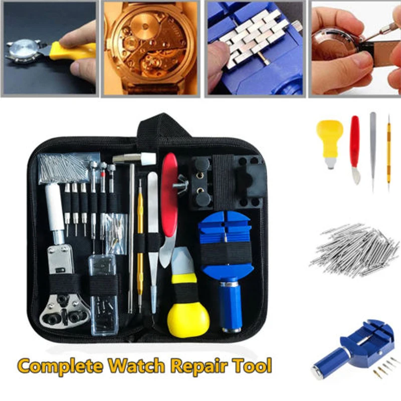 147Pcs Opener Remover Watch Repair Tool Kit Parts