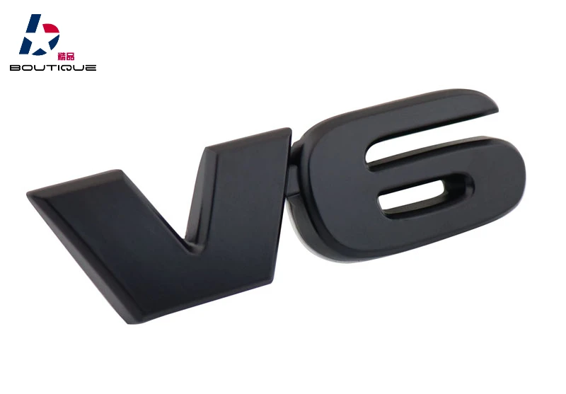Черный V6 V 6 для 05-18 эмблема задней двери Tacoma знак наклейка | Автомобили и мотоциклы