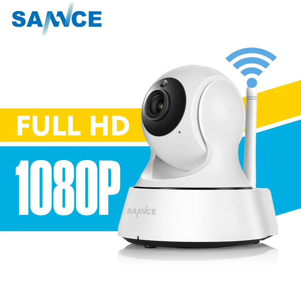 Камера видеонаблюдения SANNCE беспроводная ip камера с разрешением 1080P 2 0 МП Wi Fi