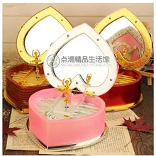 Ящик Для Хранения ювелирных изделий Романтический Сердце Элизе Тип Заводной Music Box Рождественский Подарок