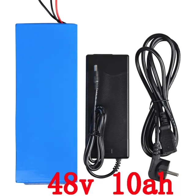 Cheap Top Classic 700W PVC cased Electric Bike Battery 48V 10Ah built in 3.7V 2000mah 18650 cell 15 Amp BMS + 2A Charger FREE SHIPPING