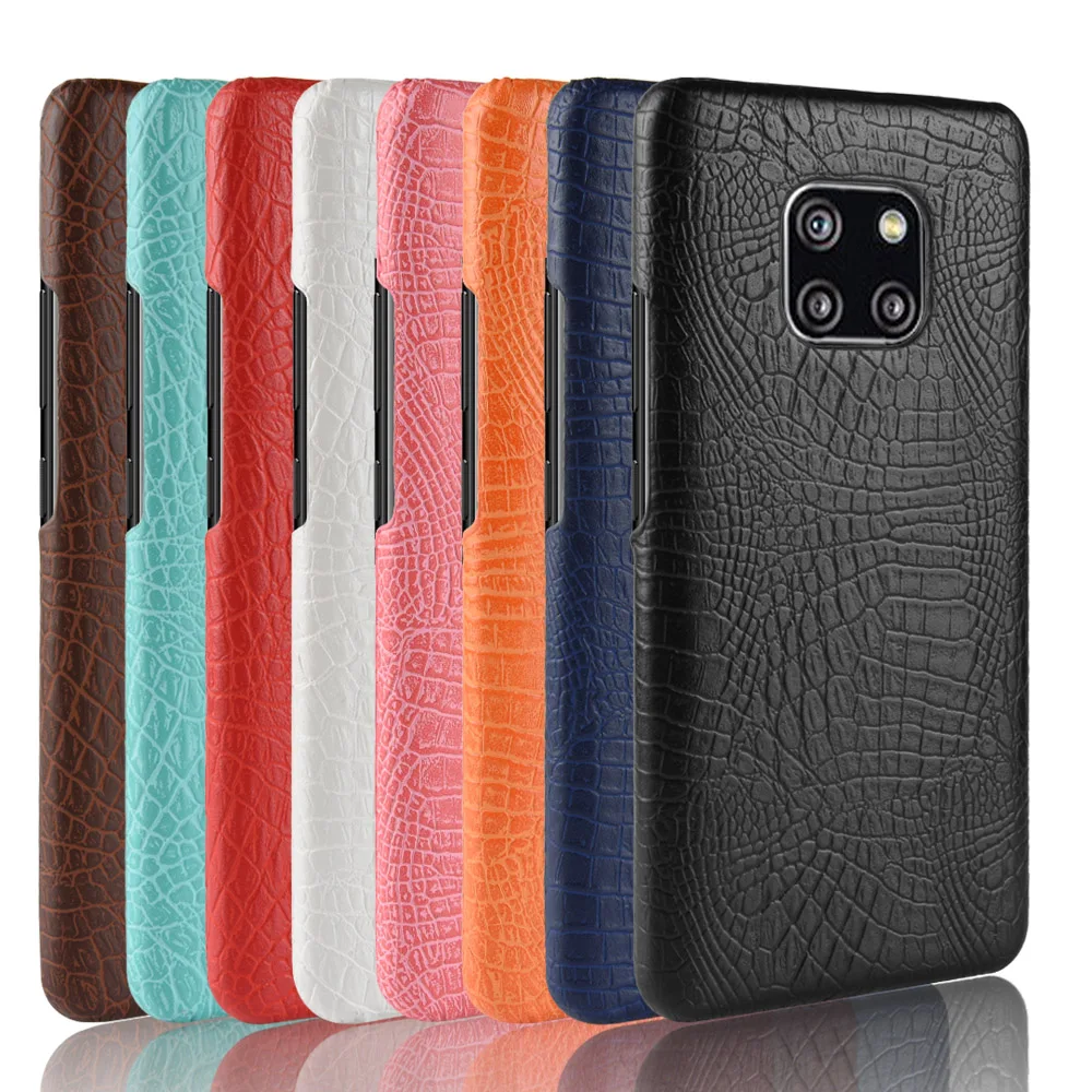 Luxury Business Crocodile Snake Skin Pattern Vintage Leather Case for Huawei Mate 20 Pro Cover On Mate20 Phone Cases |