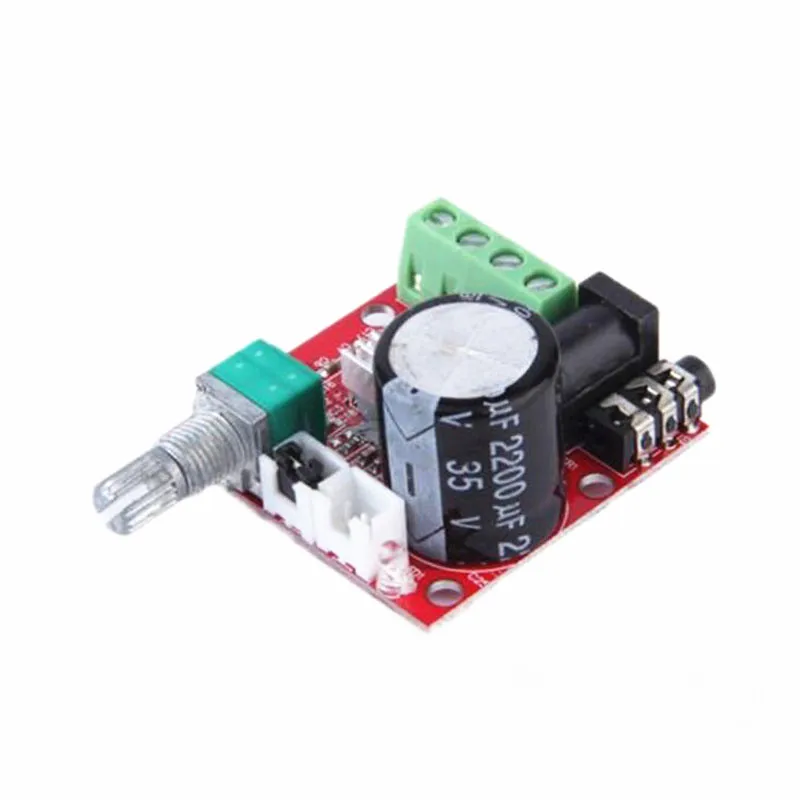 1pcs PAM8610 mini power amplifier board TDA2030 12V 10W pure D class stereo amplifier.