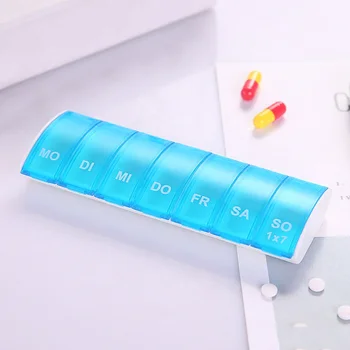

Good Healthy 7 Days Weekly Pill Organizer Tablet Pill Storage Box Plastic Medicine Box Splitters
