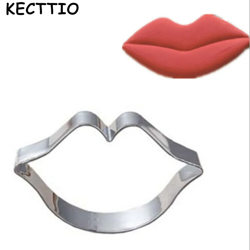 

Stainless Steel Cake Mould Sexy Lips Shaped Pastry Cookie Cutter Cake Biscuit Baking Mold Kitchen Bakeware Tools Cake Decorating