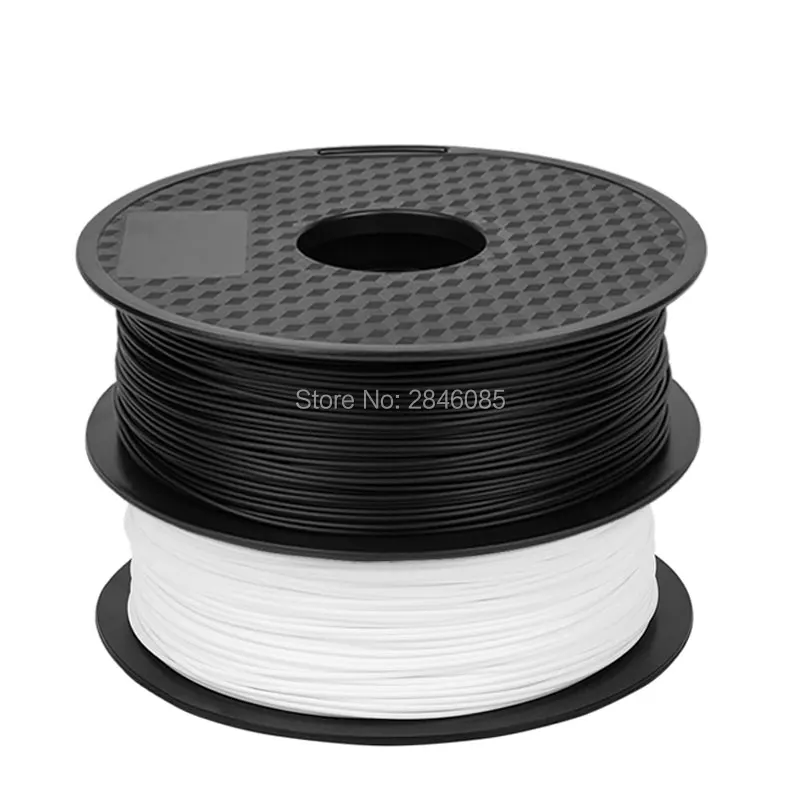 petg 1.75 Ender Brand PLA Filament Samples 2Pcs 1KG/roll 1.75mm Black+White Two Color for CREALITY 3D Printer /Reprap/Makerbot 3d petg