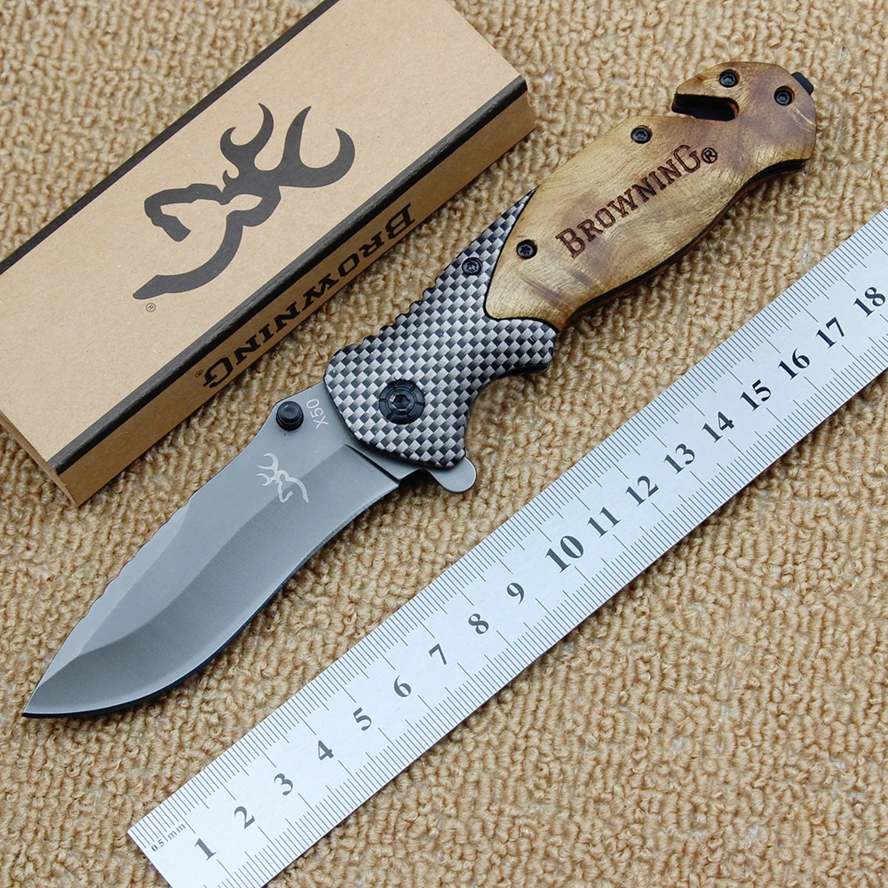 

Browning series folding knife 5Cr13Mov blade outdoor camping folding tactical knife EDC pocket survival tool