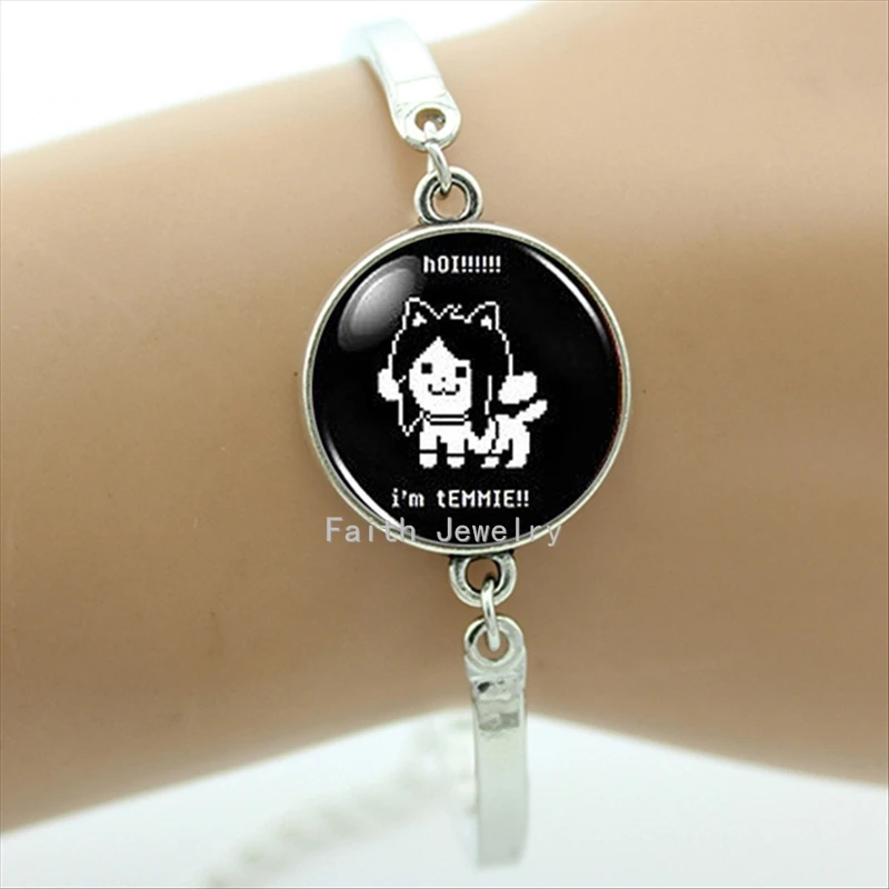 

Stylish cartoon Undertale Temmie Game Gaming Men Women bracelet cute girl jewelry Kingdom Hearts Ultimania Emblem BA034