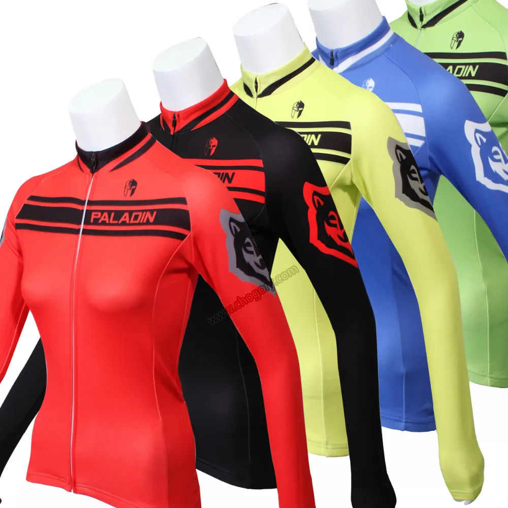 Top quality classical fleece cool cycling jerseys for ladies long