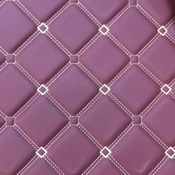

Wholesale high quality car interior embroidery leather with foam for Car refitting materials Stitching vinyl in stock