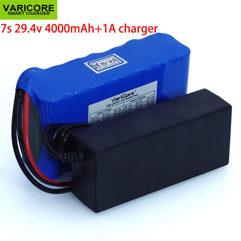 24V 4Ah 7s 6s 2P 18650 литий-ионный аккумулятор 29,4 v 4000mAh Электрический велосипед мопед/Электрический/комплект литий-ионный батарей+ зарядное устройство - Цвет: 7s Battery andchargr