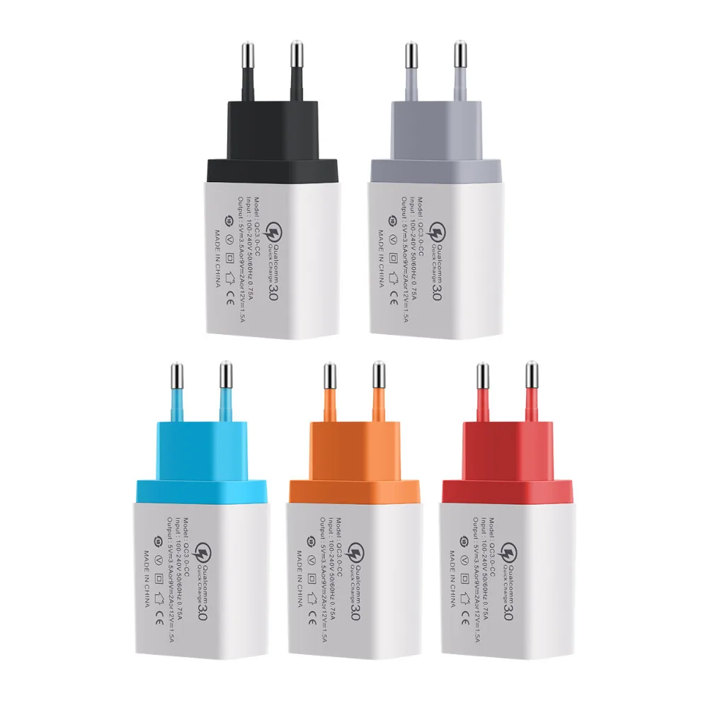 

QC 3.0 Travel Mobile Phone Fast Charger Single USB Charger 5V/3.5A Mobile Phone Travel Charger Compatible for Samsung Xiaomi