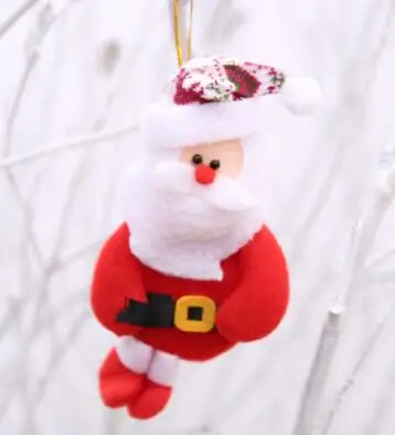 

12pcs/lot free shipping christmas gift cartoon santa bear snowman deer christmas tree decoration